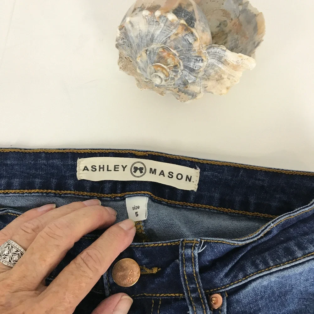 🌴 Raw hem Ashley Mason Jean Sz 5